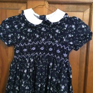 Blue Smocked Dress Sz 6